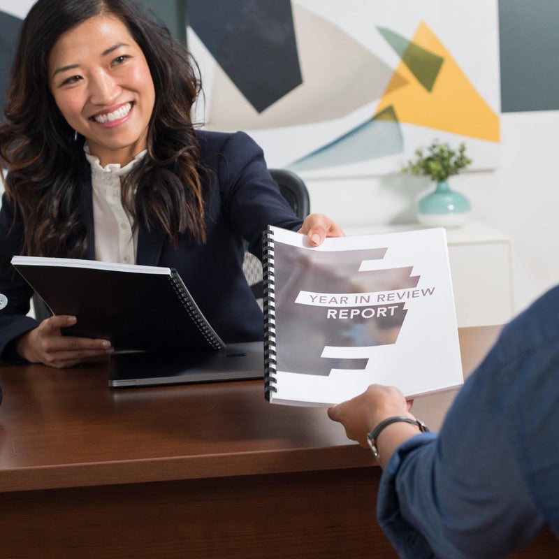 Mead CombBind Binding Spines/Spirals/Coils/Combs, 1/4", 25 Sheet Capacity, Black, 125 Pack (4000130) - Image 3